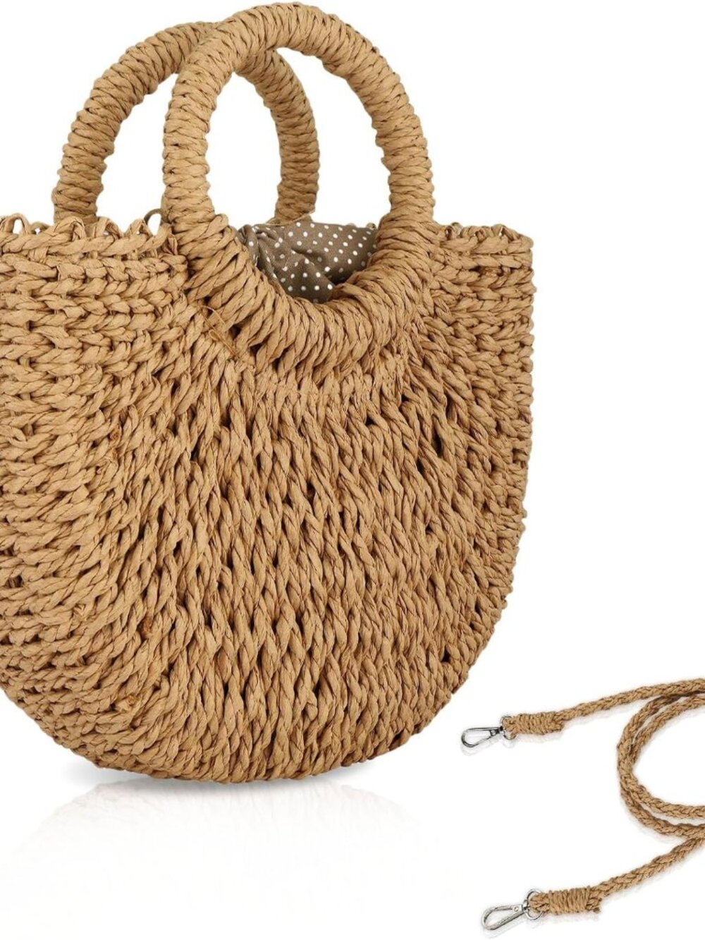 Straw Hobo Bags for Women Small Crossbody Bag Beach Purse Weave Shoulder Handbag